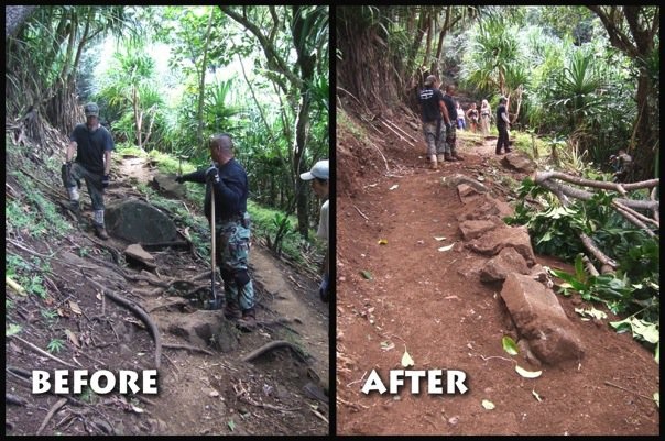 Kalalau Trail Before and After